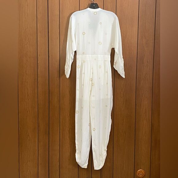 Stella McCartney Metallic Tie-Front Jumpsuit size 38/us size 4 - Picture 6 of 13